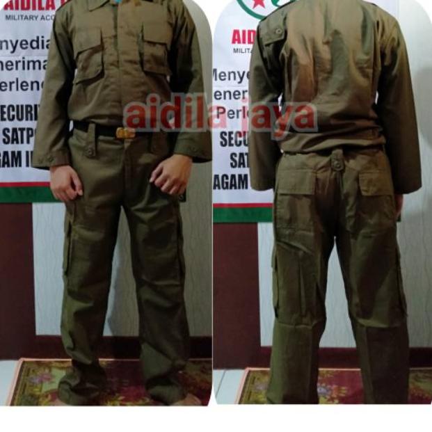 [C-P8P-☎] Baju seragam pdl satpol pp seragam pol pp bahan drill_banyak diminati