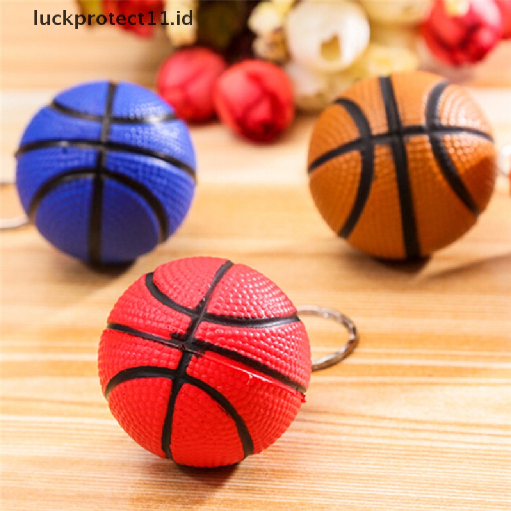 /Fashion Hot//// Gantungan Kunci Basket Lucu Bola Keyring Gantungan Kunci Perhiasan Hadiah Kreatif Random.