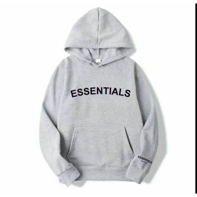 hoodie pria essentials redy all size m-xxl - hoodie pria wanita essentials premium