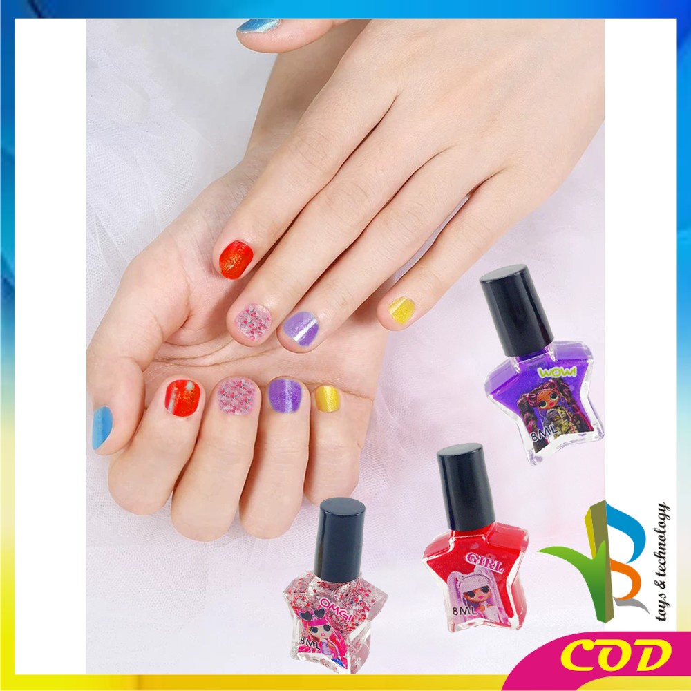 RB-M98 Mainan Anak Perempuan Make Up Kutek Set Mainan Anak Cewek Cat Kuku Nail Polish Manicure Toy