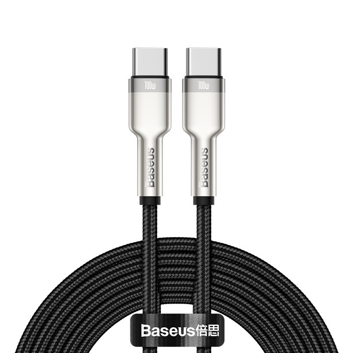 BASEUS CAFULE METAL data kable Type C to Type C 480Mbps 100W 200cm