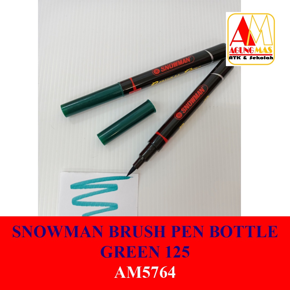 

SNOWMAN BRUSH PEN BOTTLE GREEN 125