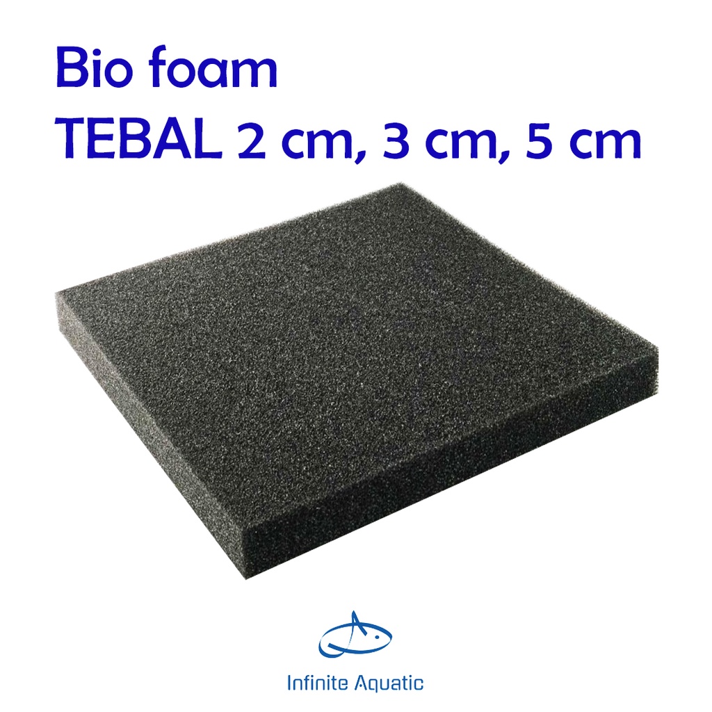Kapas Busa Bio Foam Filter Aquarium Kolam 1 x 1 Tebal 2 cm, 3 cm, 5 cm