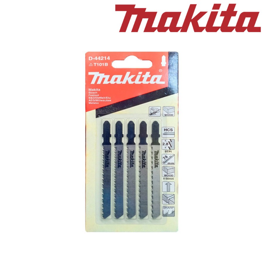 Makita B-10 T101B Mata Gergaji Kayu Jigsaw Blade for Wood Finish  D-44214