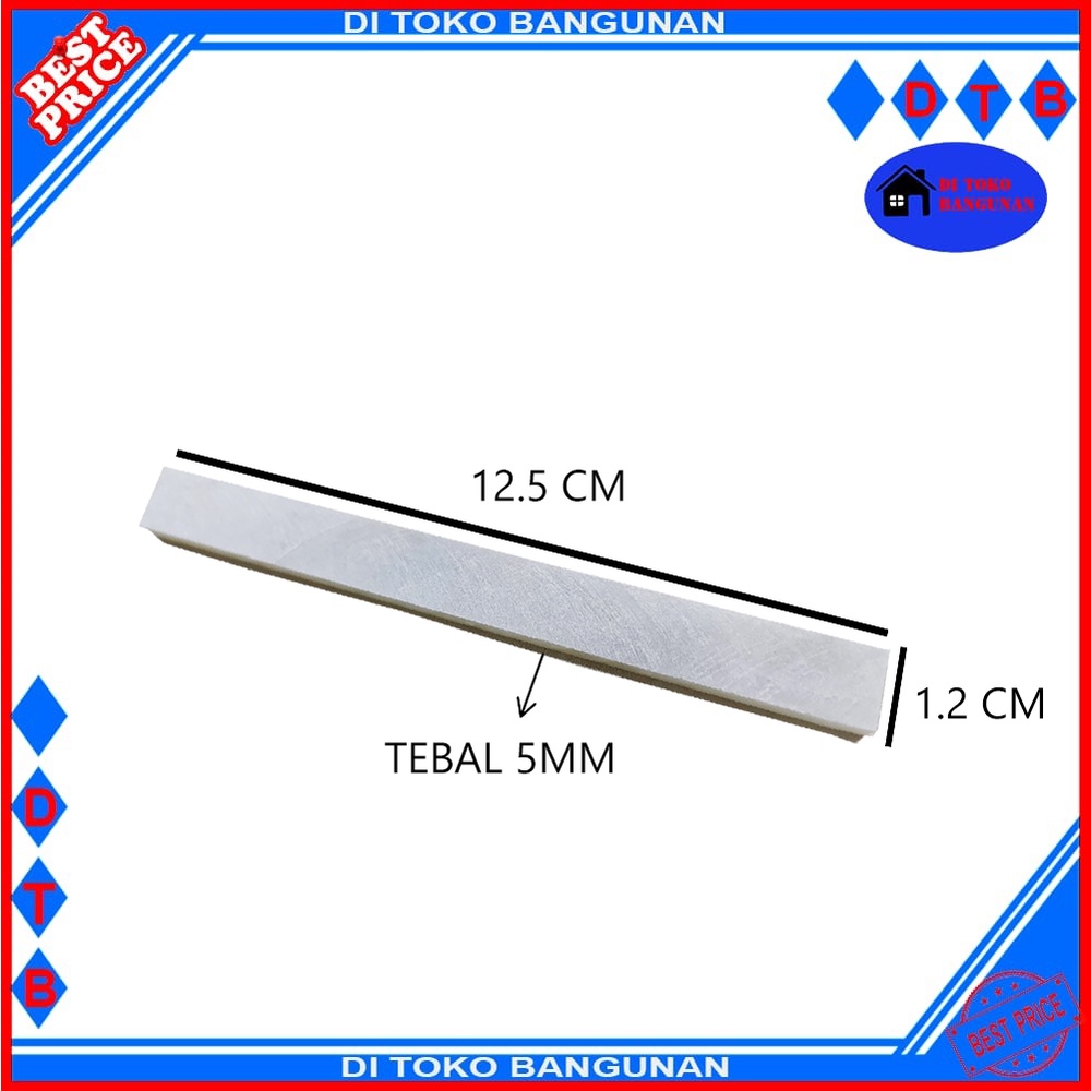 Kapur Besi Ferarri 125MMX12MMX5MM Kapur Besi Putih Stone Pencil