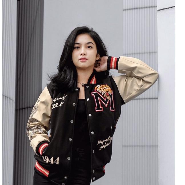 Recomended (COD) Varsity Jacket Baseball Vintage Pria Wanita - Jaket Varisty Jaket Besball Bisbol Co