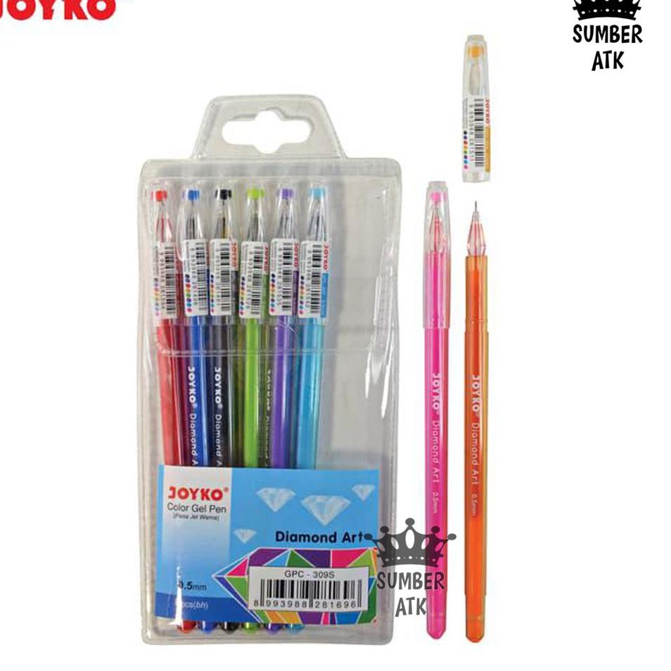 

[PRODUK GWJRP] Color Gel Pen / Pulepen / Pena Joyko GPC-315 / GPC-309S / GPC-296 8 Warna / 0.5 mm MWB