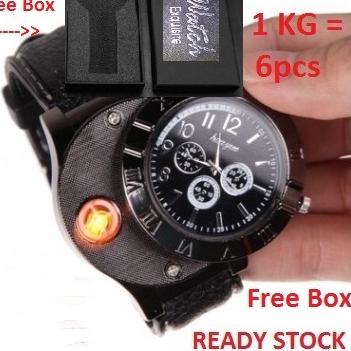 ←➲❊✩ Jam Tangan Korek Elektrik The Lighter Watch Premium jam korek elektrik Baru