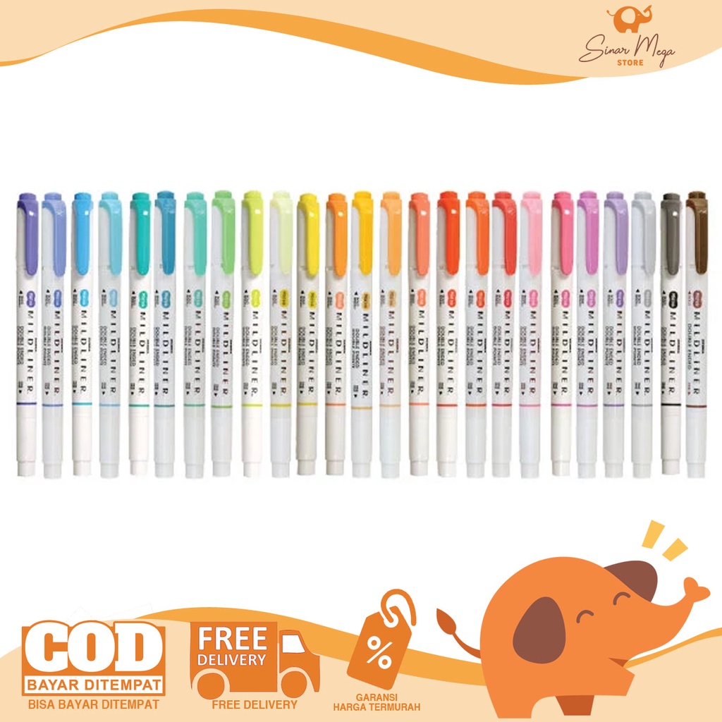 

Zebra Mildliner (satuan) Double-Sided Highlither