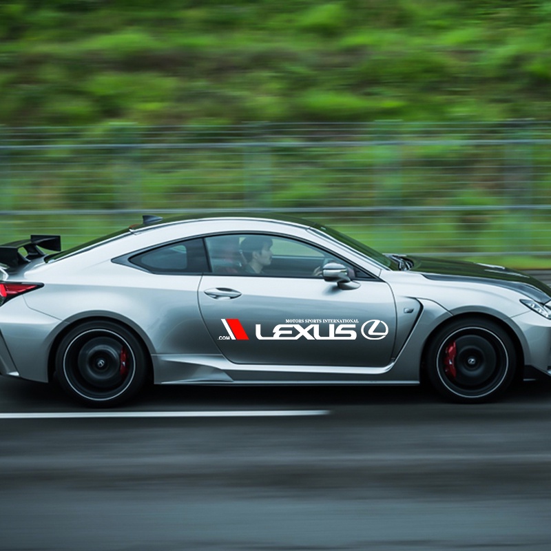 2pcs Mobil Styling Pintu Sisi Stiker Mobil Kreatif Auto Body Decals Tahan Air Stiker Dekorasi Untuk Lexus RX300 RX330 RX350 IS250 LX570 IS