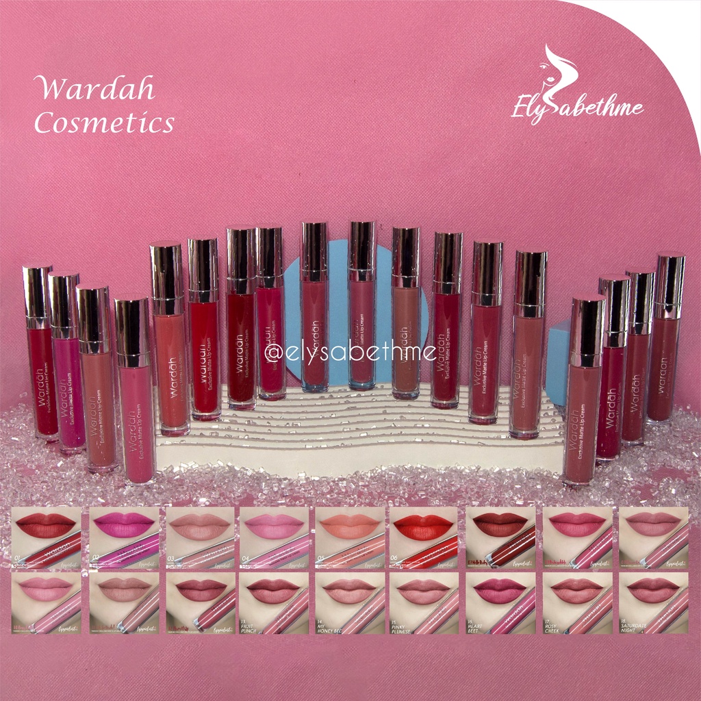 ✿ELYSABETHME✿ 🅆 🄰 🅁 🄳 🄰 🄷 Wardah lip cream mattee ORIGINAL lipstick cair ombre lips bibir