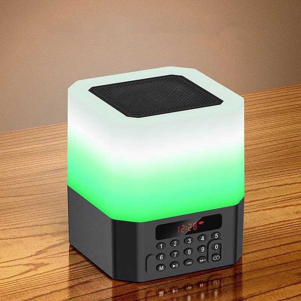 Speaker Bluetooth Wireless Portabel Rechargeable 2800mAh RGB LED Light