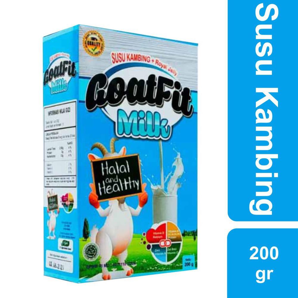 

[KODE PRODUK A0FBS7888] Promo Goatfit Vanilla/Original | Susu Kambing + Royal Jelly Goat Milk New 200gr Bukan gomars