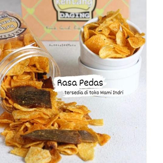 

limited STOCK!Keripik Kentang Daging (Keriting) Halal|SQ1