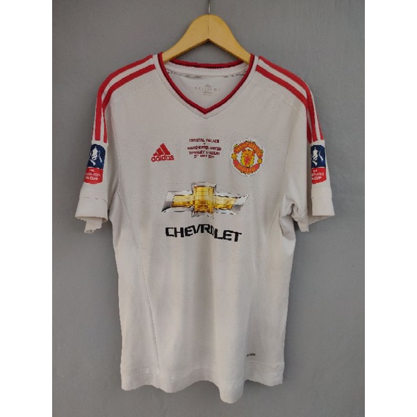 Original Jersey Manchester United 2015-16 Away Kit Second Used