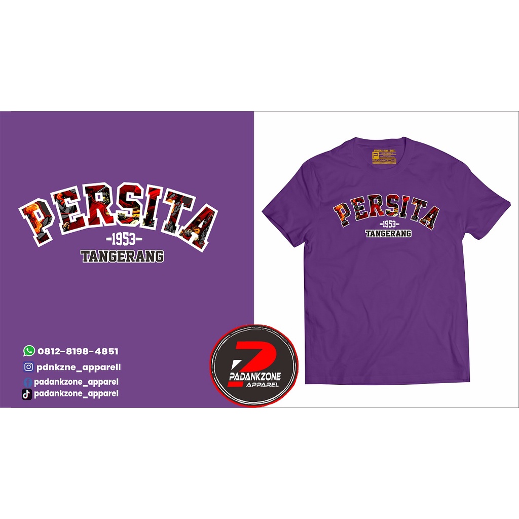 T-SHIRT KOAS BAJU KAOS PERSITA 1953 / KAOS T-SHIRT KOAS BAJU DISTRO Persita Tangerang