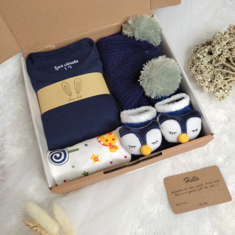 Nora Kids Hampers Bayi | Newborn Bany Gift Box | Kado Lahiran Bayi Seri E