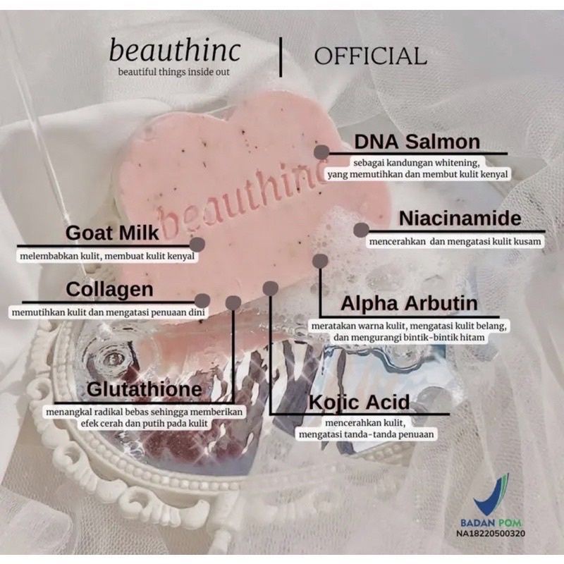 BEAUTHINC CRYSTAL GLUTA SOAP