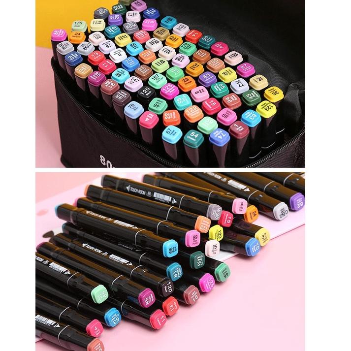 

((X-6-6 ☛> WE TouchFive 24/36/48/60/80 Warna Sketsa Spidol Umum General Marker Set Animation Markers / Twin Market Set Spidol pasti dikirim