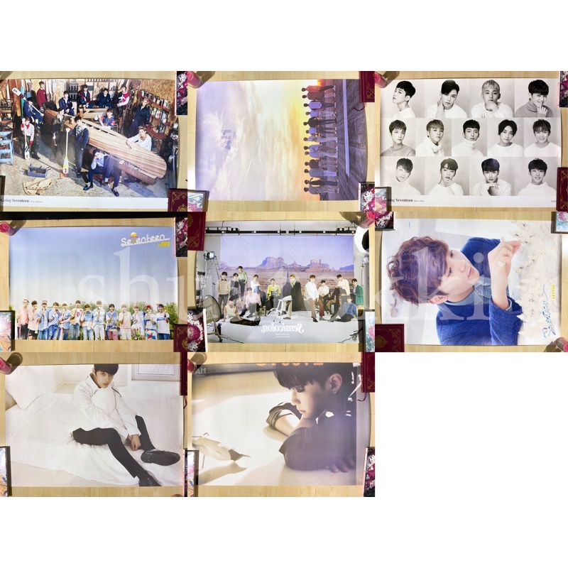 SEVENTEEN VARIOUS POSTER GOING SEVENTEEN AL1 AJU NICE SEMICOLON LOVE AND LETTER SEUNGKWAN HOSHI JUN