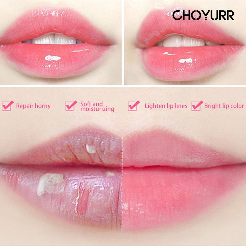 【COD】Lip Balm Bunga Glitter Transparan Lip Serum Moisturizing Liptint Pelembab Perubahan Warna Lipstick Korea Import-CH