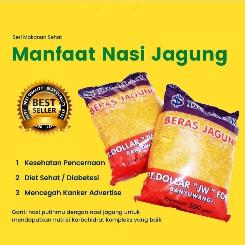 

Beras Jagung Dollar 2 Kg - 4 Pcs