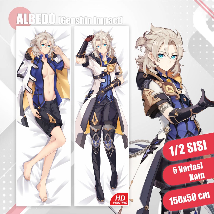 Dakimakura Albedo Genshin Impact 150x50cm (Cover Only)