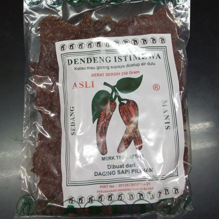 

Dendeng Sapi Cap Cabe 250 Gram Tx0531