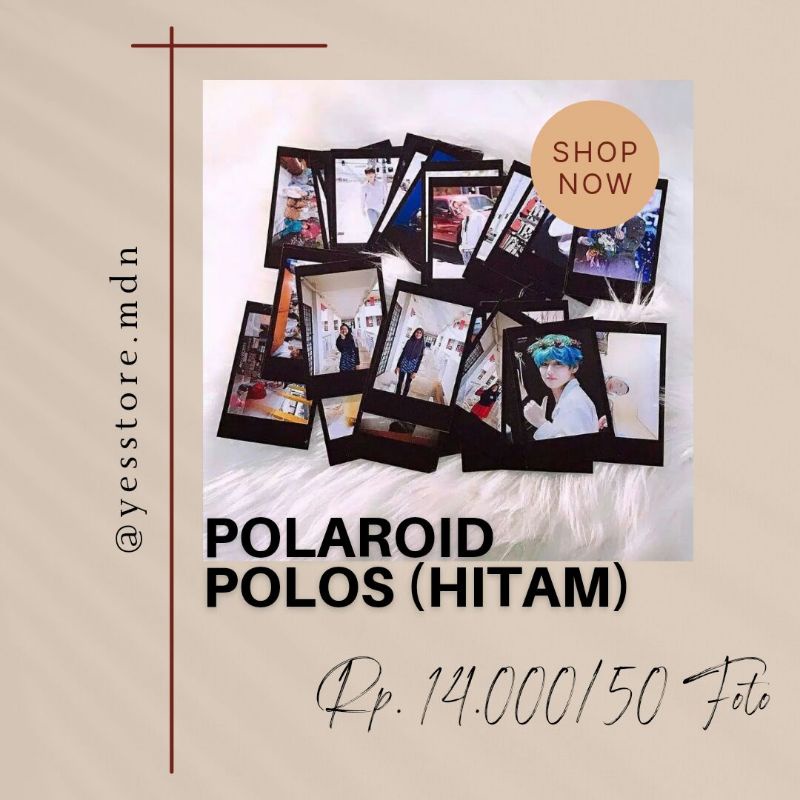 KODE A - Cetak Foto Polaroid 2R Hitam Polos || Cetak Polaroid Hitam || Cetak Polaroid Polos || Polaroid Estetik || Polaroid Karakter || Cetak Polaroid || Polaroid Murah || Cetak Polaroid Medan || Polaroid Hitam Polos || Cetak Polaroid Dekorasi - YES.Medan