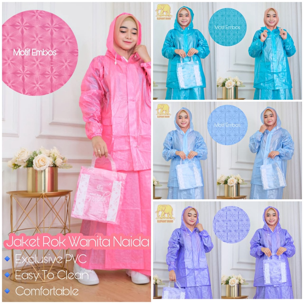 Jas Hujan Rok Wanita Mantol Jaket Rok Wanita