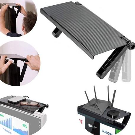 Dijamin Hemat Rak Gantung Atas TV Tempat Remote TV Modem Wifi Meja Screen Top Shelf Monitor Komputer