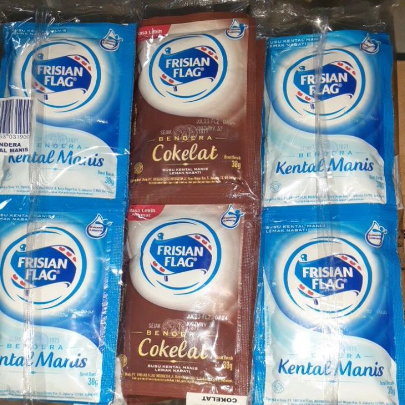 

Frisian Flag Susu Kental Manis Renceng isi 6 Sachet