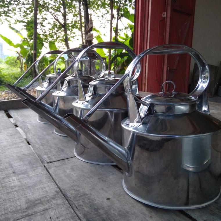 (Kode[Z32S]✔) Ceret Angkringan Stainless Tebal uk Besar 7Liter (D 25CM) & Sedang 5 Ltr (D 23CM) / Te