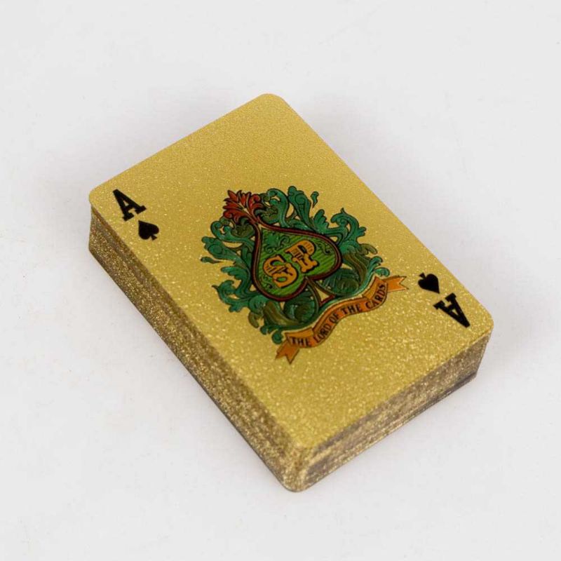 Jialong Kartu Remi Poker Gold Foil - T-8888 Mainan Hadiah Kado Sulap