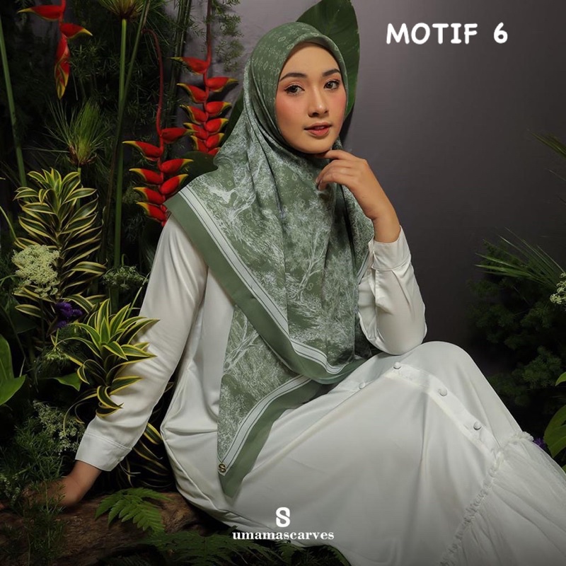 (PART2) UMAMASCARVES SYAR’I- HIJAB SEGIEMPAT SYAR’I MOTIF DIGITAL PRINTING PREMIUM BOX