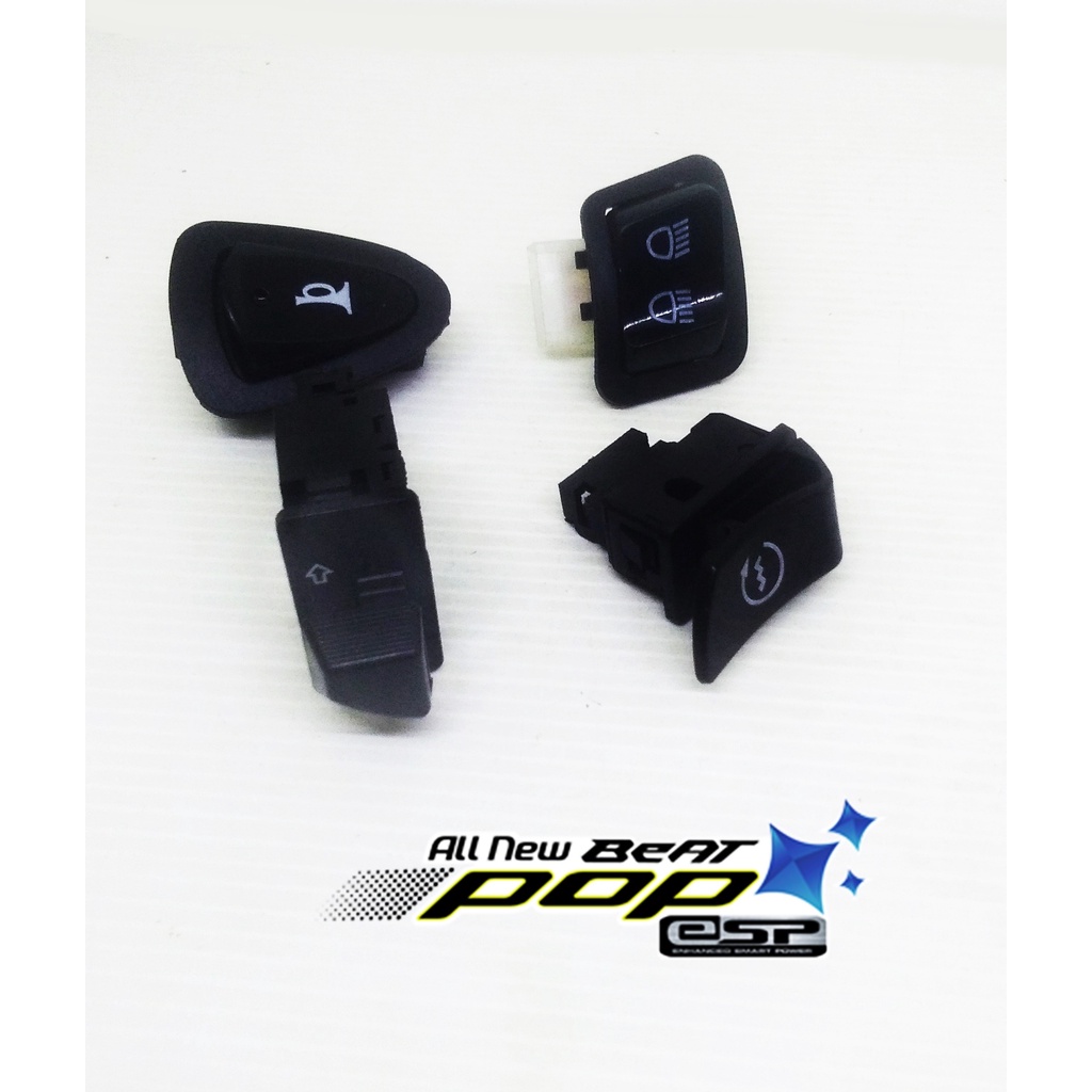 Empat Tombol Saklar Set  Beat esp/Beat pop/Vario 125 F1 Lampu LED/Scoopy ESp/Revo 110 F1/Supra GTR X 125 F1 New KZL
