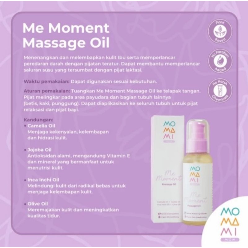 MoMaMi Me Moment Massage Oil 100ml
