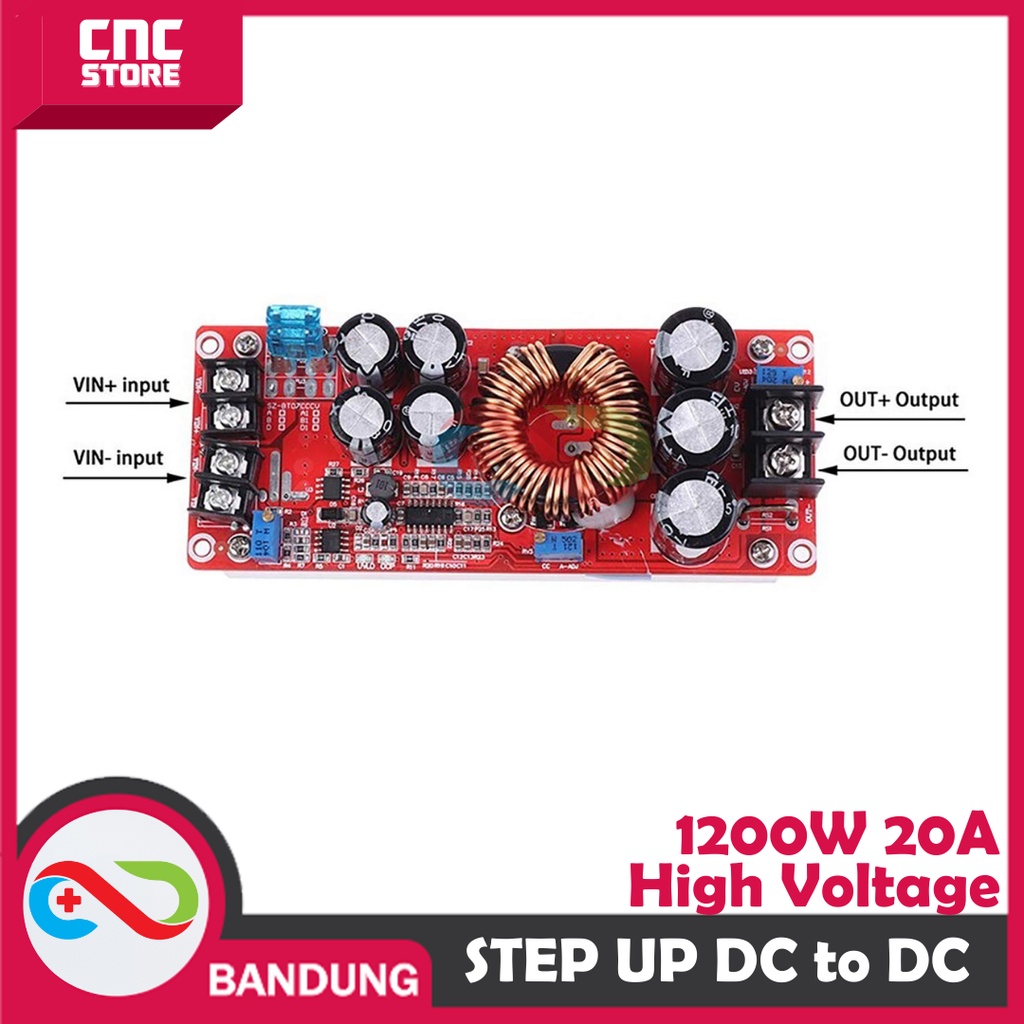 High Power DC DC Step Up 10-60V to 12-80V Boost Converter I 1200W 20A