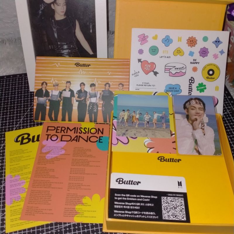 (ready stock) official album BTS butter cream fullset unsealed photocard Taehyung V