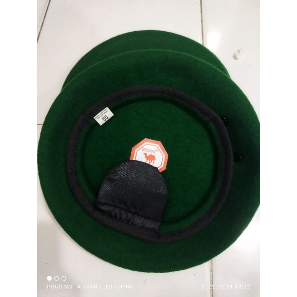 BARET TNI/ BARET KODAM/ BARET SUPER WOLL/BARET KEMEL HIJAU TNI