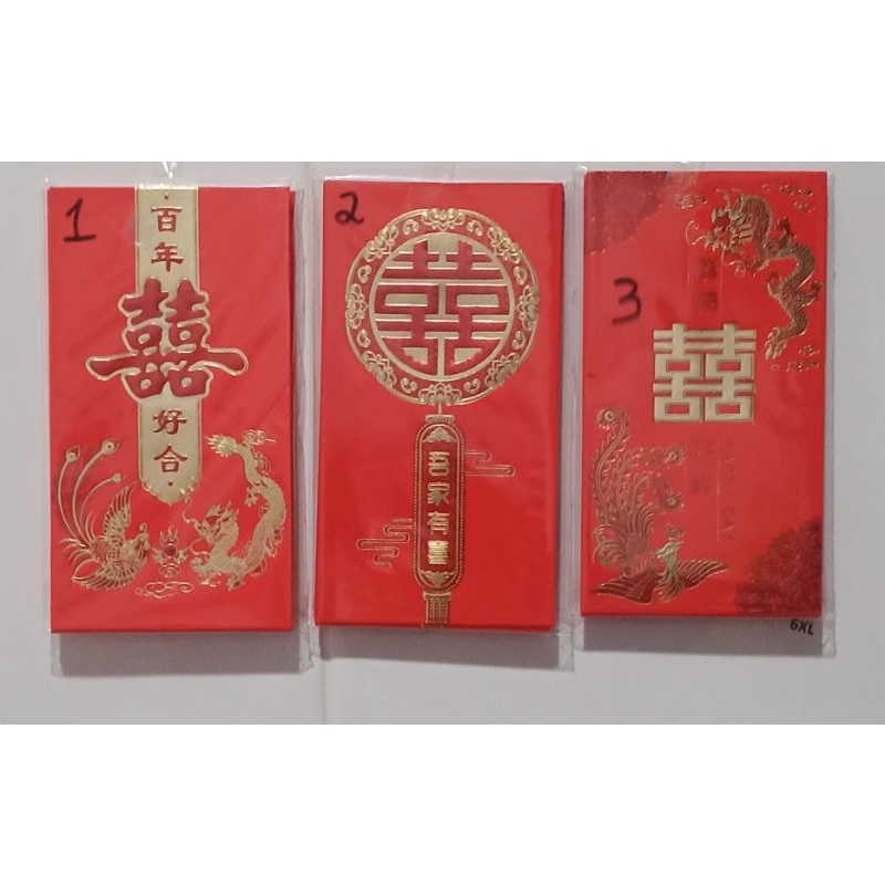 

Angpau ShuangXi / Pernikahan, uk. Panjang isi 6pcs