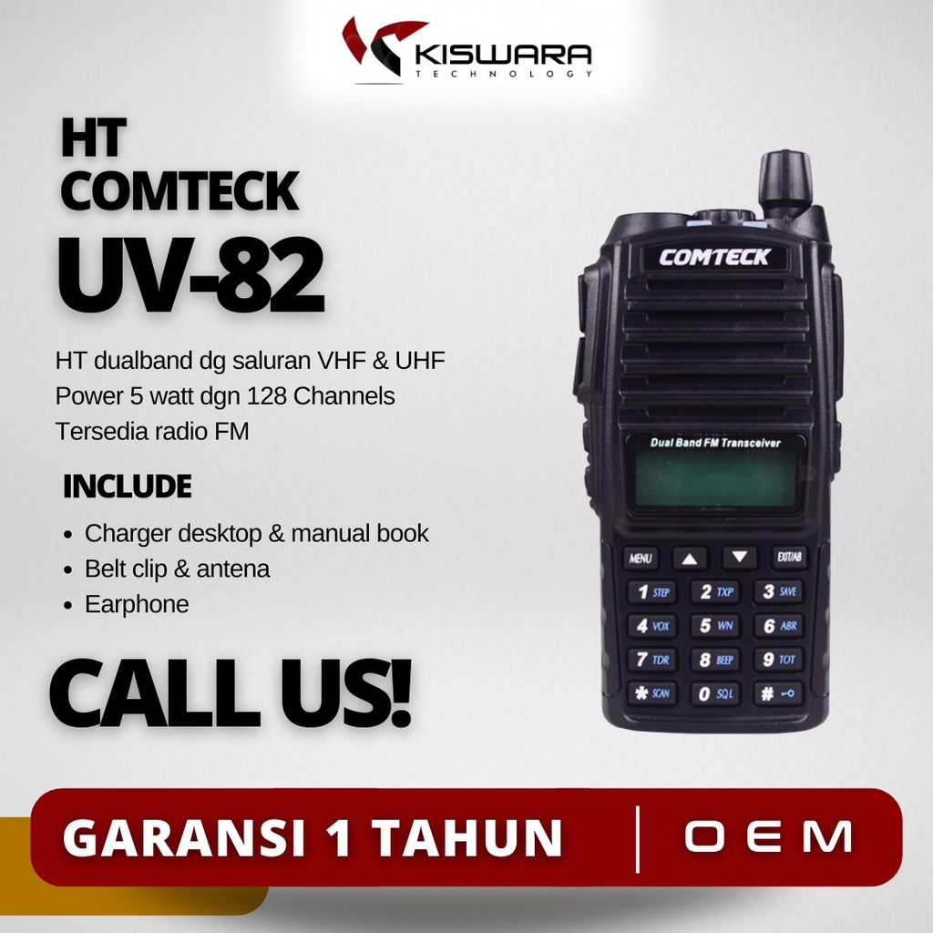 HT Comteck UV82 Dual Band VHF Termurah Dan Terjamin