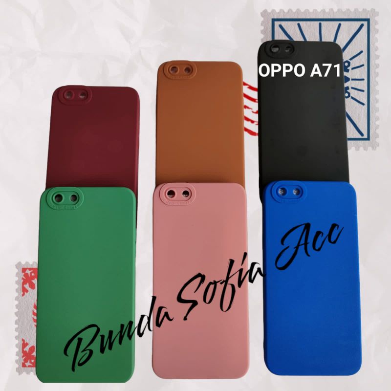 SLIKON/SOFTCASE MACARON PRO CAMERA TIPE OPPO A71