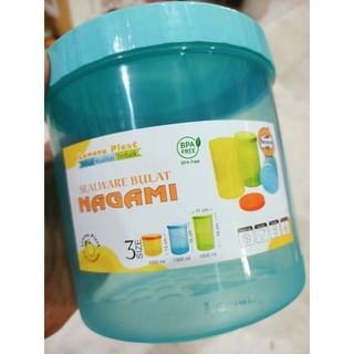 Toples Makanan Toples Nagami S 900 ml Toples Plastik Polos Sealware Plastik