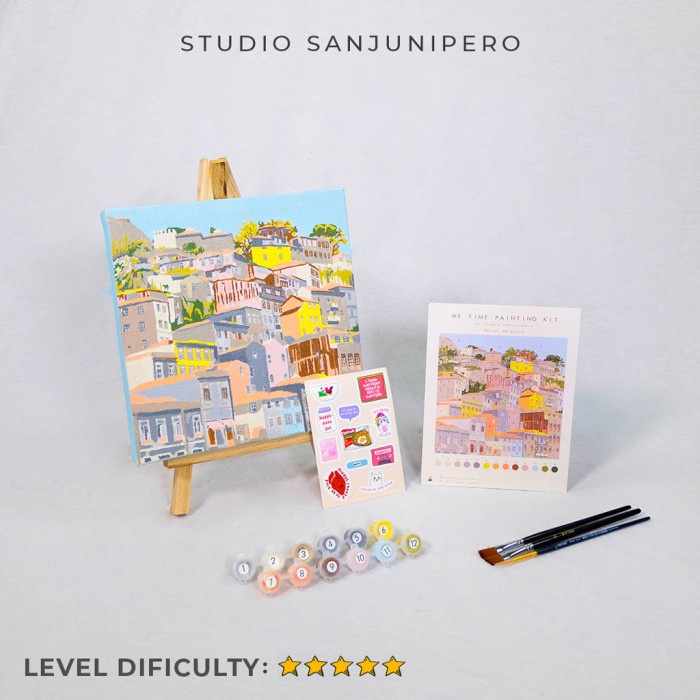 PASTEL DE'PORTO PAINTING KIT BY NUMBER STUDIO SANJUNIPERO