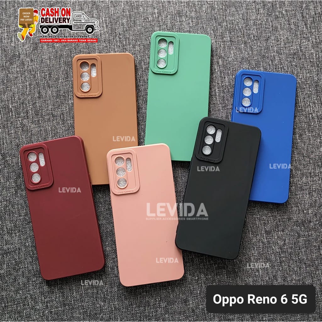 OPPO RENO 6 5G CASE PRO CAMERA MACARON CASE OPPO RENO 6 5G
