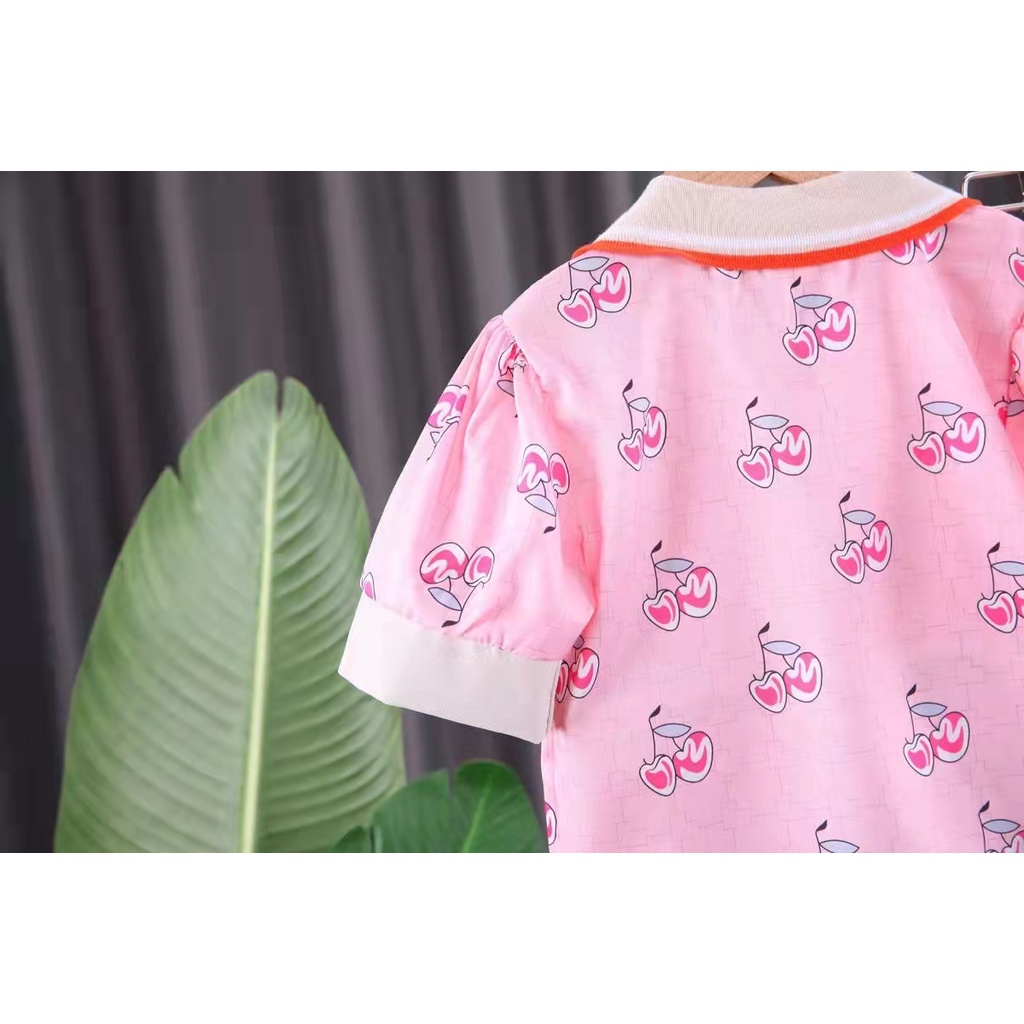 Setelan Anak Perempuan Import/Setelan Kaos Anak Perempuan uisa1-4th