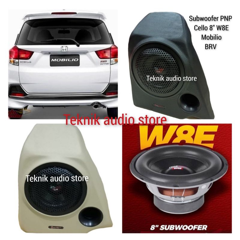 Subwoofer PNP box Cello 8inch W8E Honda BRV-Mobilio DLL