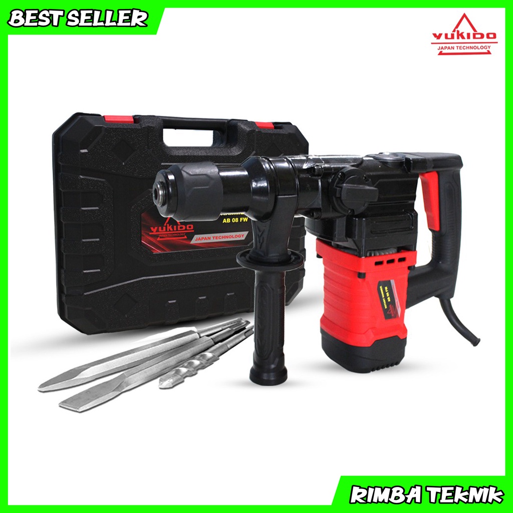 Mesin Bor Bobok Yukido AB-08FW Mesin Bor Bobok Beton SDS Plus Rotary Hammer Drill Japan Technology