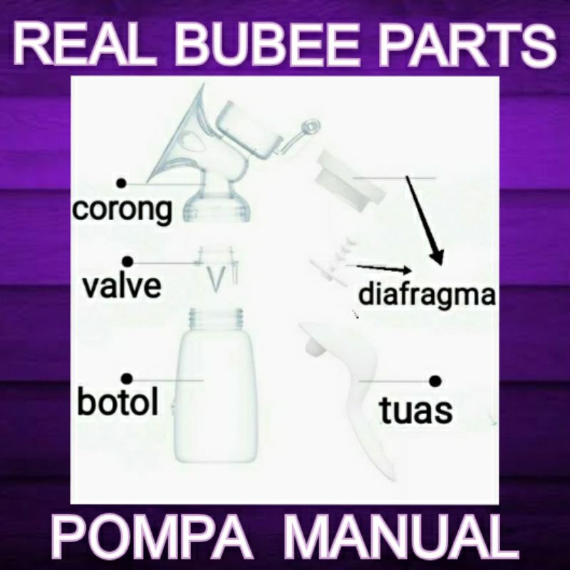 Sparepart ORIGINAL Pompa ASI MANUAL Real Bubee